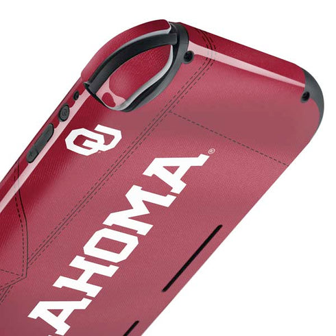University of Oklahoma Red Jersey Nintendo Switch Lite Skin
